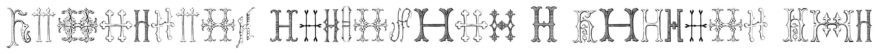 Victorian Alphabets H Regular Two